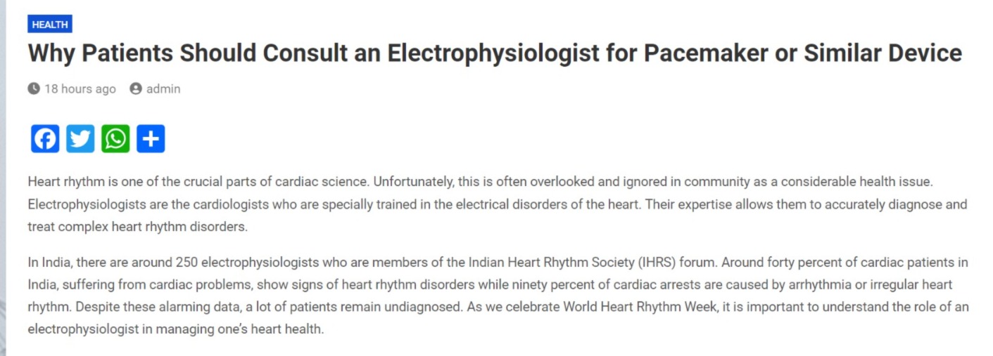 Why Patients Should Consult an Electrophysiologist for Pacemaker or Similar Device
